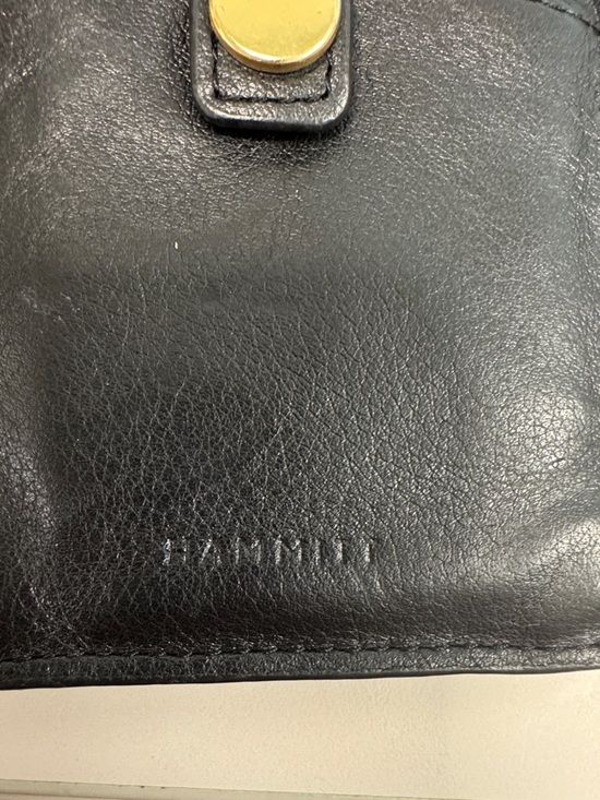 Hammitt 210 West Card Case Wallet in Black with Red Zip - Picture 3 of 7